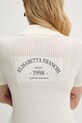 Elisabetta Franchi polo damskie z wiskozy MK74Q61E2 beżowy