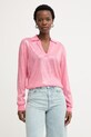 Liu Jo bluza ženska viskozna roza WA6218.MA68R