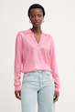 Liu Jo bluza ženska viskozna roza WA6218.MA68R