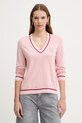 Liu Jo sweter szpic różowy TA6068.MS49I