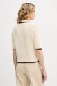 Odzież Marella sweter bawełniany LEMBI 2613361044200 beżowy