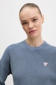 Guess Jeans pulover de bumbac albastru W6RR20.Z3HM1
