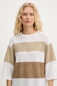 Marella sweter damski z lnem Emme by Marella beżowy 2615361022200