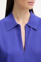 Calvin Klein polo swetrowe damskie z wiskozą LV044F312G niebieski