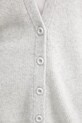 American Vintage kardigan z dodatkiem wełny DAM19F szary