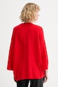 Odzież American Vintage kardigan z dodatkiem wełny DAM19F czerwony