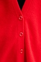 American Vintage kardigan z dodatkiem wełny DAM19F czerwony