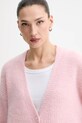 American Vintage kardigan z dodatkiem wełny różowy EAST19P
