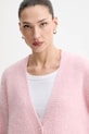 American Vintage kardigan z dodatkiem wełny różowy EAST19P
