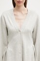 Rotate kardigan z dodatkiem kaszmiru damski szary 1159292059