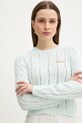 Twinset sweter turkusowy 261TP3491