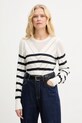 Twinset sweter drobny wzór beżowy 261TP3230