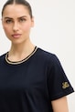 Luisa Spagnoli t-shirt bawełniany Balearica granatowy 543152