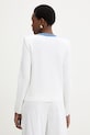 Oblečenie Luisa Spagnoli kardigán dámsky s viskózou Capotreno 100363 biela