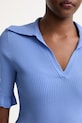 Luisa Spagnoli polo damskie z wiskozą Censito 100389 niebieski