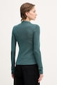 Odzież Sisley sweter damski z lyocellem 14Z4L401I turkusowy