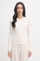 Sisley кардиган для женщин с вискозой бежевый 16R2L5017