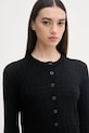 Sisley кардиган для женщин с вискозой чёрный 16R2L5017