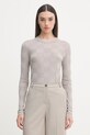 Sisley sweter damski z wiskozą szary 1TJ1L107N