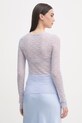Odzież Sisley bluzka damska 3QZYL108L fioletowy