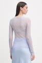 Oblečenie Sisley dámska blúzka 3QZYL108L fialová
