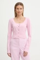 Fracomina kardigan pozostałe różowy FR26ST8001K52401
