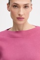 United Colors of Benetton sweter z domieszką wełny różowy 10ICD10GC