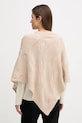 Odzież United Colors of Benetton poncho kaszmirowe 10K1DU01S beżowy