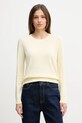 United Colors of Benetton sweter bawełniany bawełna żółty 1C19D10FV