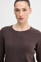 United Colors of Benetton sweter bawełniany brązowy 1C19D10FV