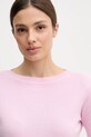 United Colors of Benetton sweter bawełniany różowy 1C19D10G1