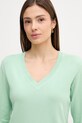 United Colors of Benetton sweter bawełniany zielony 1C19D403N
