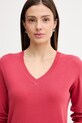 United Colors of Benetton sweter bawełniany czerwony 1C19D403N
