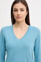 United Colors of Benetton sweter bawełniany niebieski 1C19D403N