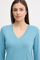 United Colors of Benetton sweter bawełniany niebieski 1C19D403N