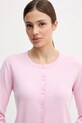 United Colors of Benetton kardigan bawełniany różowy 1C19D502P
