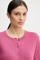 United Colors of Benetton kardigan bawełniany fioletowy 1C19D502P