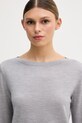 United Colors of Benetton sweter damski wełniany szary 11AHD10G8