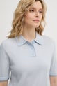 United Colors of Benetton Πόλο Γυναικείο μάλλινο μπλε 11AHD301J