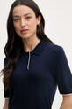 Одяг United Colors of Benetton поло жіноче вовняне 11AHD301J темно-синій