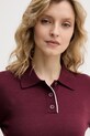 United Colors of Benetton πόλο Γυναικείο μάλλινο μπορντό 11AHD301J