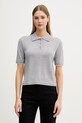 United Colors of Benetton polo damskie wełniane szary 11AHD301J