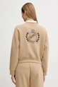 Odzież United Colors of Benetton bluza damska 35B1D201G beżowy