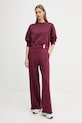 United Colors of Benetton bluza damska 35B1D201G bordowy SS26