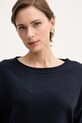United Colors of Benetton sweter damski bawełniany granatowy 1C19D10FU