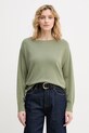 United Colors of Benetton sweter damski bawełniany zielony 1C19D10FU