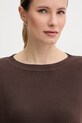 United Colors of Benetton sweter damski bawełniany brązowy 1C19D10G3