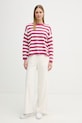 United Colors of Benetton sweter damski bawełniany 1C94E10FZ różowy SS26