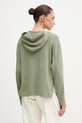 Odzież United Colors of Benetton bluza z kapturem damska z wiskozą 1LHGD204M zielony