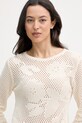 United Colors of Benetton pulover za žene od pamuka bež 16EVD10GP